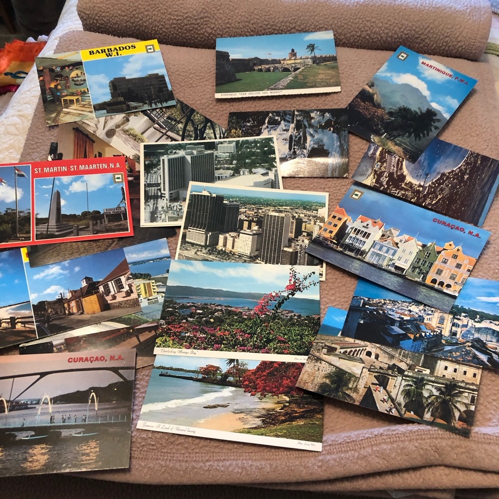 Vintage Travel Postcard Art Print - Multi-Color Lot Of 22 Brand New